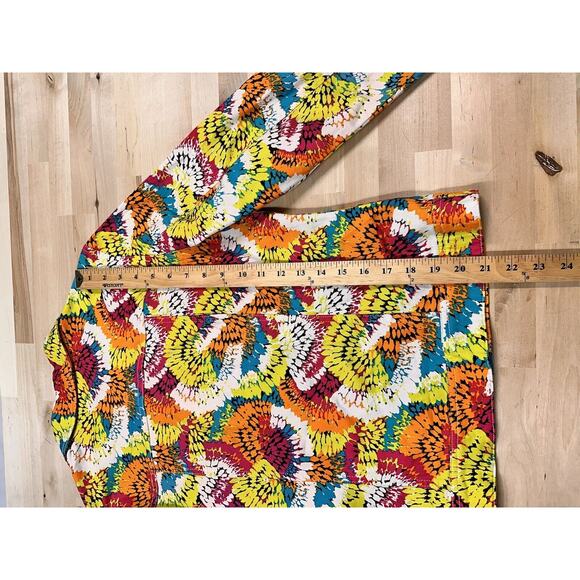 Metro Blues Jacket Multicolored Floral Button Up Blazer Jacket Women Size 10T - Picture 6 of 8